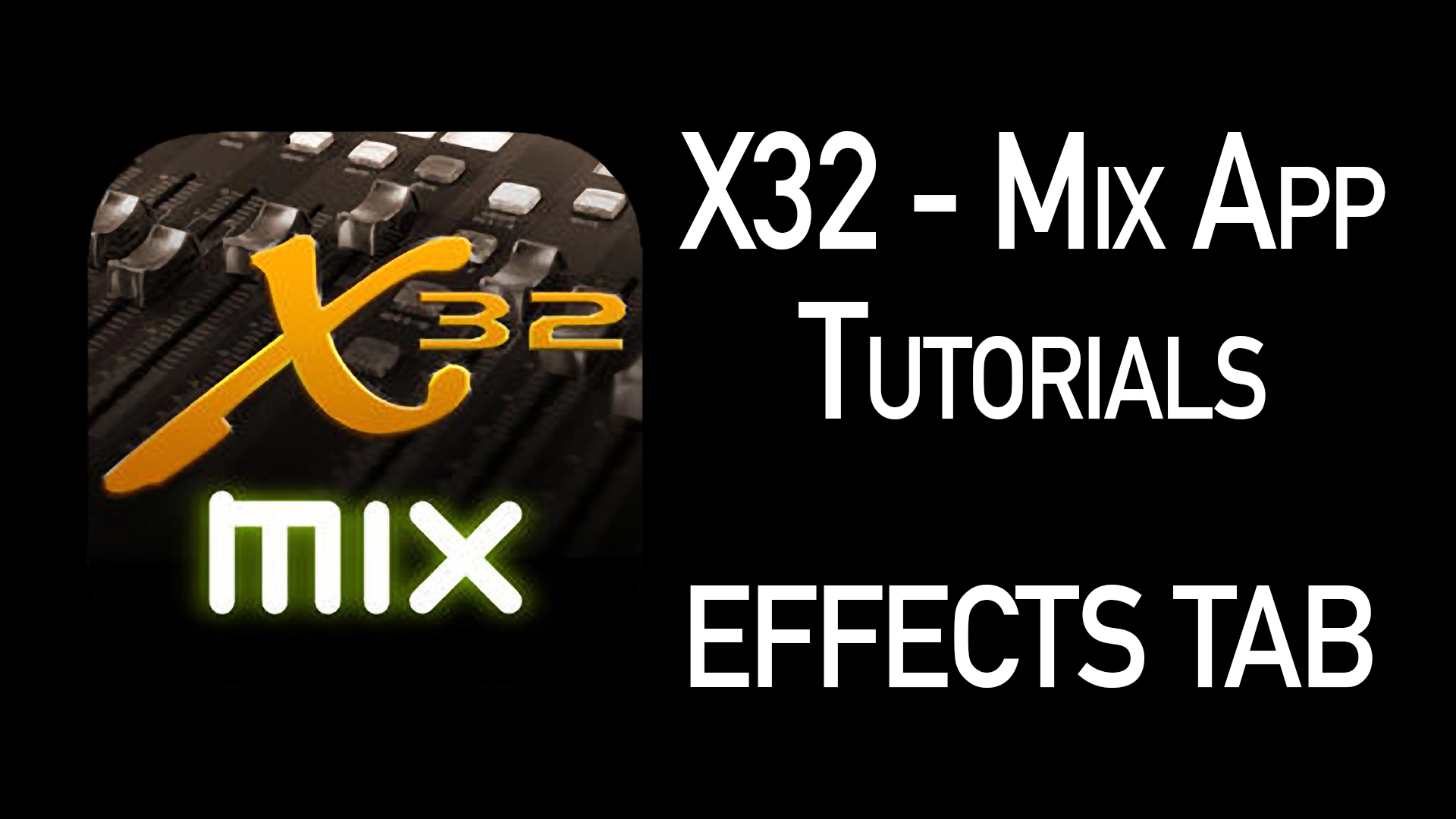X32-Mix App Tutorial Detail Tab