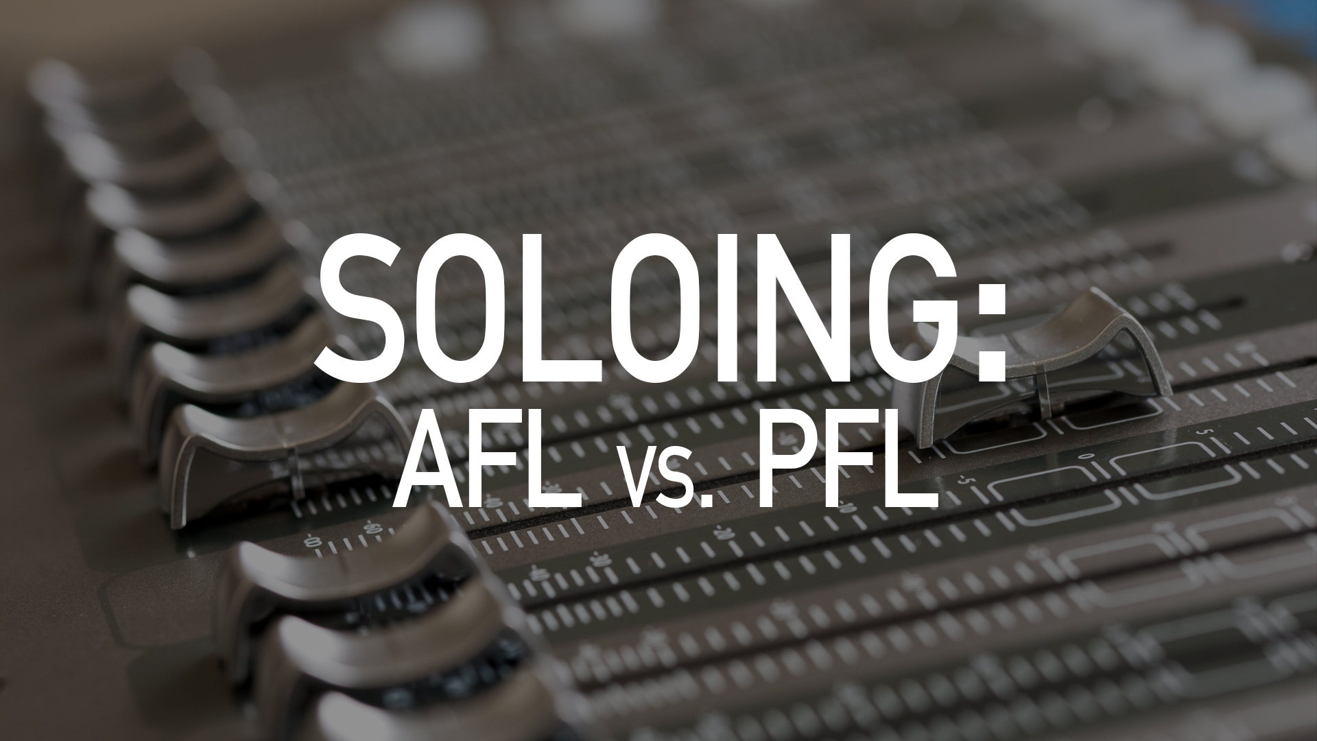 Soloing: AFL vs. PFL